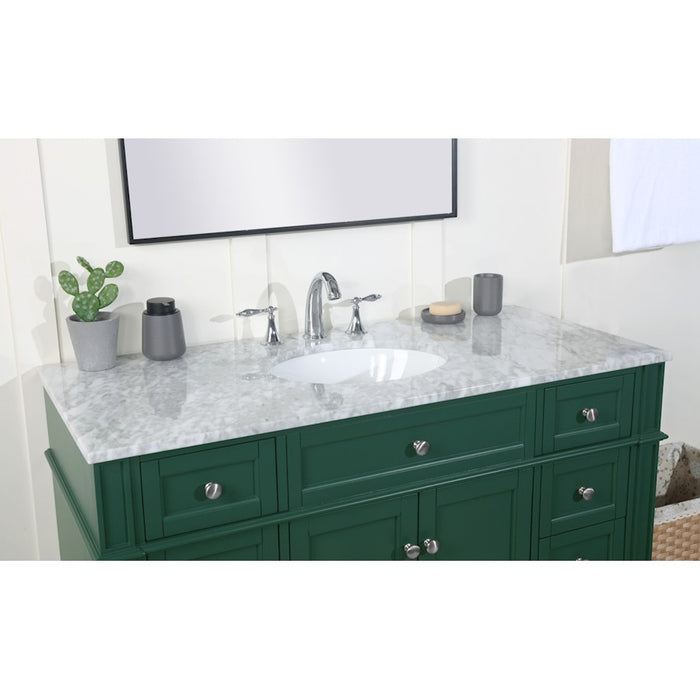 Elegant Kitchen/Bath Park Avenue 48" Single Bathroom Vanity, Green