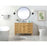 Elegant Park Avenue 48" Single Bathroom Vanity, Natural Wood