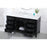 Elegant Kitchen/Bath Park Avenue 60" Single Bathroom Vanity, Black