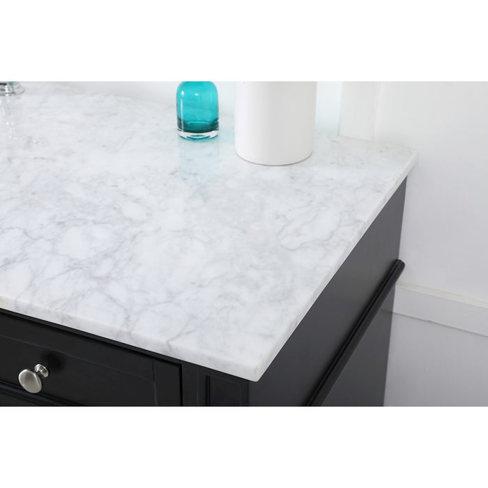Elegant Kitchen/Bath Park Avenue 60" Single Bathroom Vanity, Black