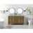 Elegant Park Avenue 60" Double Bathroom Vanity, Driftwood