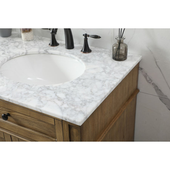 Elegant Park Avenue 60" Double Bathroom Vanity, Driftwood
