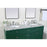 Elegant Kitchen/Bath Park Avenue 60" Double Bathroom Vanity, Green