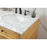 Elegant Park Avenue 60" Double Bathroom Vanity, Natural Wood
