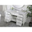 Elegant Kitchen/Bath Park Avenue 60" Single Bathroom Vanity, White