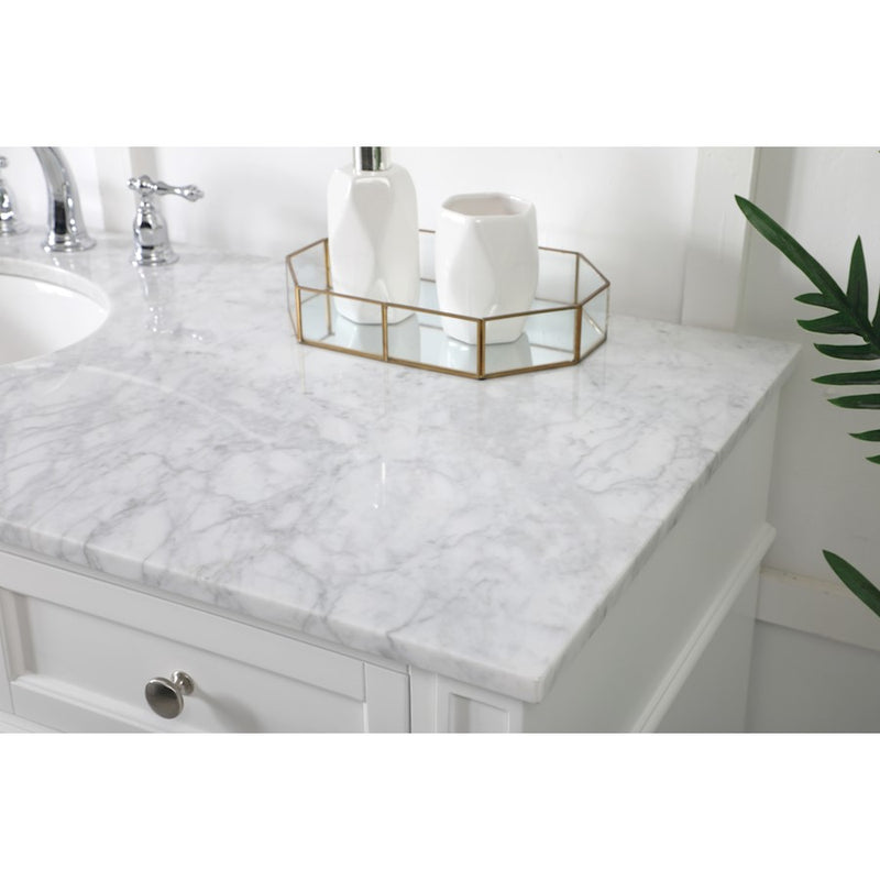 Elegant Kitchen/Bath Park Avenue 60" Single Bathroom Vanity, White