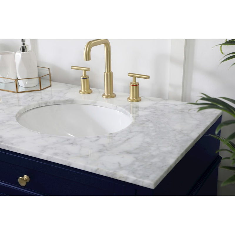 Elegant Kitchen/Bath Park Avenue 72" Double Bathroom Vanity, Blue