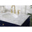 Elegant Kitchen/Bath Park Avenue 72" Double Bathroom Vanity, Blue