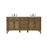 Elegant Park Avenue 72" Double Bathroom Vanity, Driftwood - VF12572DDW