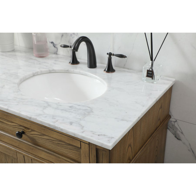 Elegant Park Avenue 72" Double Bathroom Vanity, Driftwood
