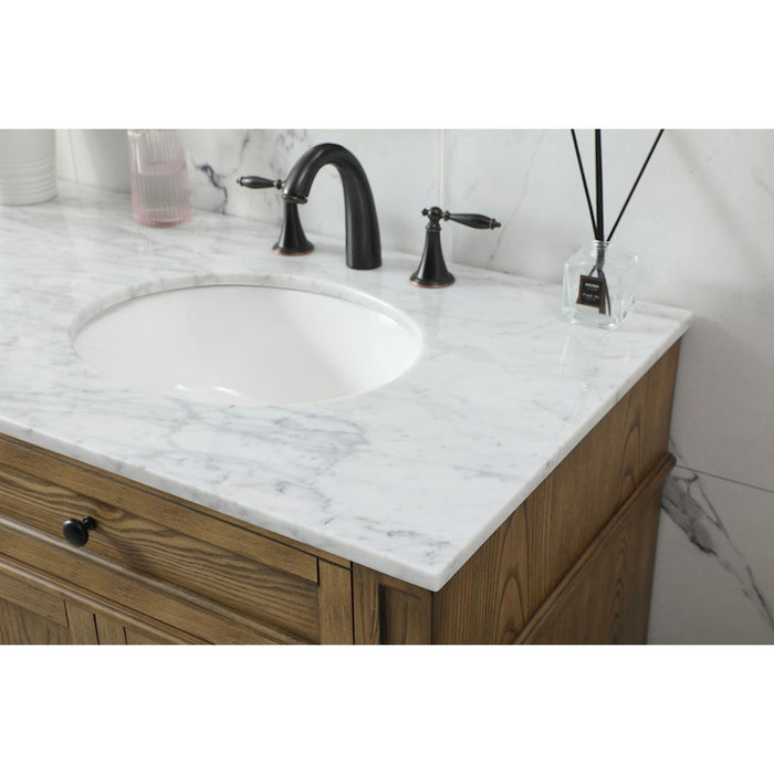 Elegant Park Avenue 72" Double Bathroom Vanity, Driftwood