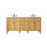 Elegant Park Avenue 72" Double Bathroom Vanity, Natural Wood - VF12572DNW