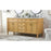Elegant Park Avenue 72" Double Bathroom Vanity, Natural Wood