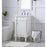 Elegant Lexington 18" Single Vanity, Antique White/Ivory Marble