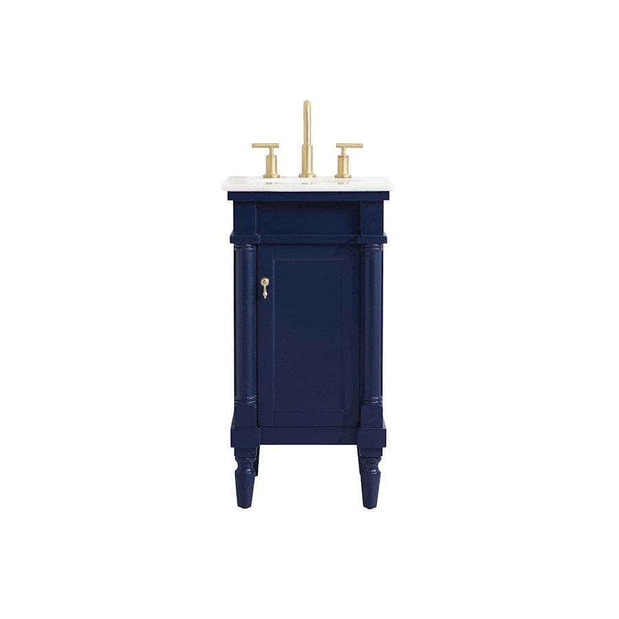 Elegant Kitchen/Bath Lexington 18.5" Single Bathroom Vanity, Blue - VF13018BL