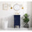 Elegant Kitchen/Bath Lexington 18.5" Single Bathroom Vanity, Blue