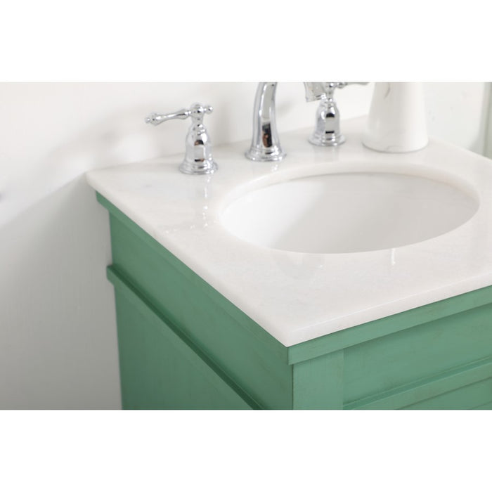 Elegant Lexington 18.5" Single Bathroom Vanity, Vintage Mint
