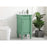 Elegant Lexington 18.5" Single Vanity, Vintage Mint/Ivory Marble