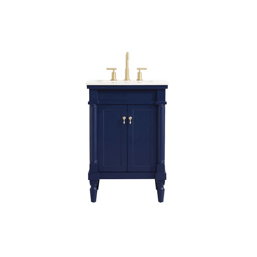 Elegant Kitchen/Bath Lexington 24" Single Bathroom Vanity, Blue - VF13024BL