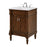 Elegant Lexington 24" Single Vanity, Walnut/Ivory Marble