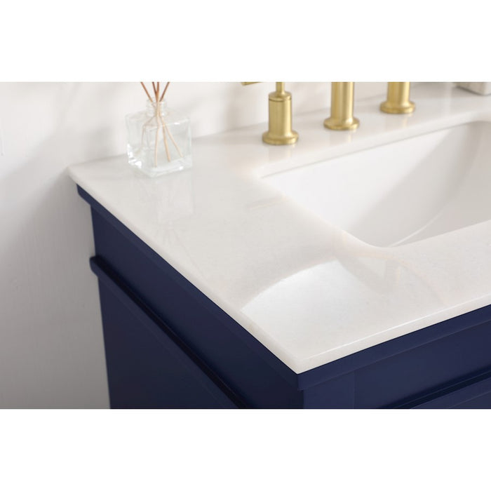 Elegant Kitchen/Bath Lexington 30" Single Bathroom Vanity, Blue