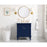 Elegant Decor Lexington 30" Single Vanity, Blue/Ivory Marble
