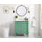 Elegant Decor Lexington 30" Single Vanity,Mint/Ivory Marble