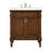 Elegant Decor Lexington 30" Single Vanity, Walnut/Ivory Marble - VF13030WT-VW