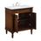 Elegant Decor Lexington 30" Single Vanity, Walnut/Ivory Marble