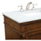 Elegant Decor Lexington 30" Single Vanity, Walnut/Ivory Marble