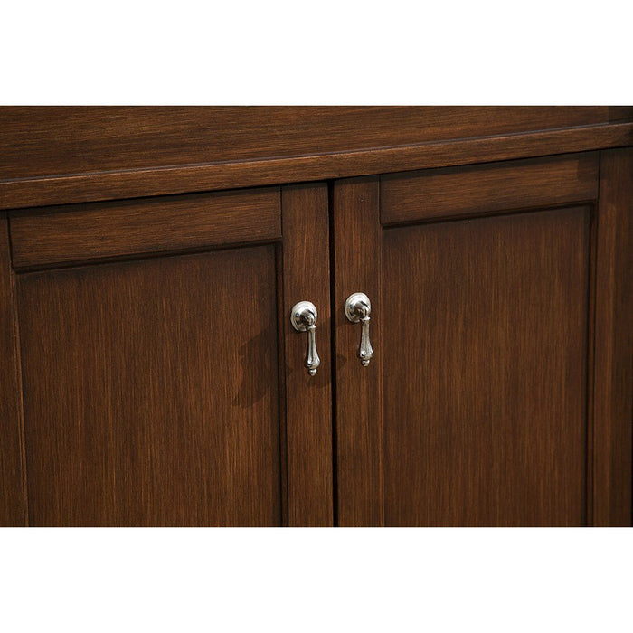 Elegant Decor Lexington 30" Single Vanity, Walnut/Ivory Marble