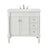 Elegant Lexington 36" Single Vanity, Antique White/Ivory Marble
