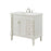 Elegant Lexington 36" Single Vanity, Antique White/Ivory Marble