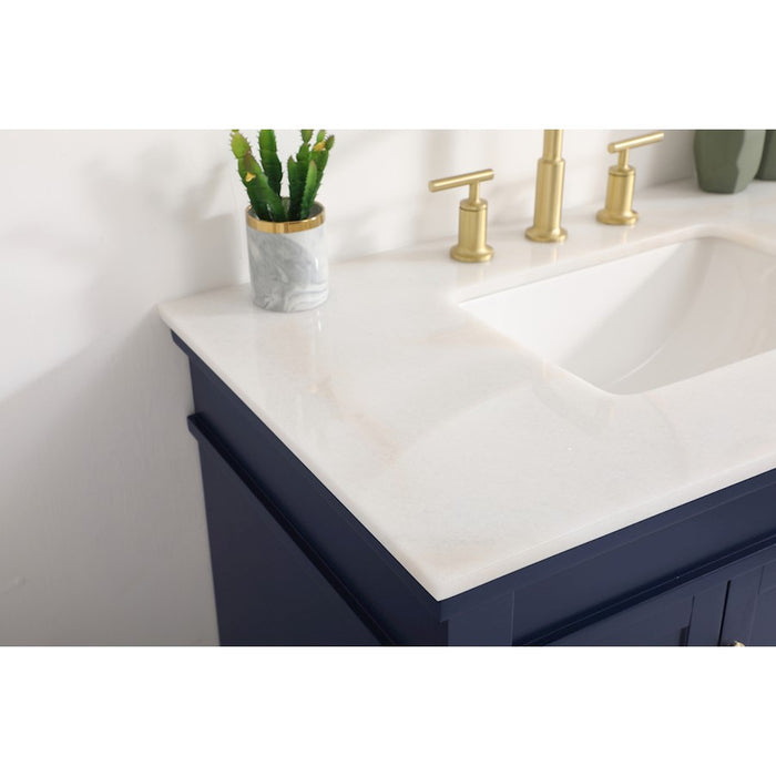 Elegant Kitchen/Bath Lexington 36" Single Bathroom Vanity, Blue