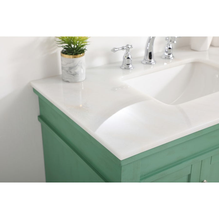 Elegant Lexington 36" Single Bathroom Vanity, Vintage Mint
