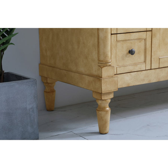 Elegant Lexington 42" Single Vanity, Antique Beige/Ivory Marble