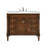 Elegant Lexington 42" Single Vanity, Walnut/Ivory Marble