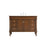 Elegant Lexington 48" Single Vanity, Walnut/Ivory Marble - VF13048WT-VW