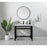 Elegant Raya 36" Ada Compliant Single Bathroom Metal Vanity, Black