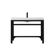 Elegant Raya 42" Ada Compliant Single Bathroom Metal Vanity, Black - VF14542BK