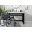 Elegant Raya 42" Ada Compliant Single Bathroom Metal Vanity, Black