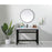 Elegant Raya 42" Ada Compliant Single Bathroom Metal Vanity, Black