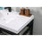 Elegant Raya 42" Ada Compliant Single Bathroom Metal Vanity, Black