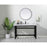Elegant Raya 48" Ada Compliant Single Bathroom Metal Vanity, Black