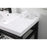 Elegant Raya 48" Ada Compliant Single Bathroom Metal Vanity, Black