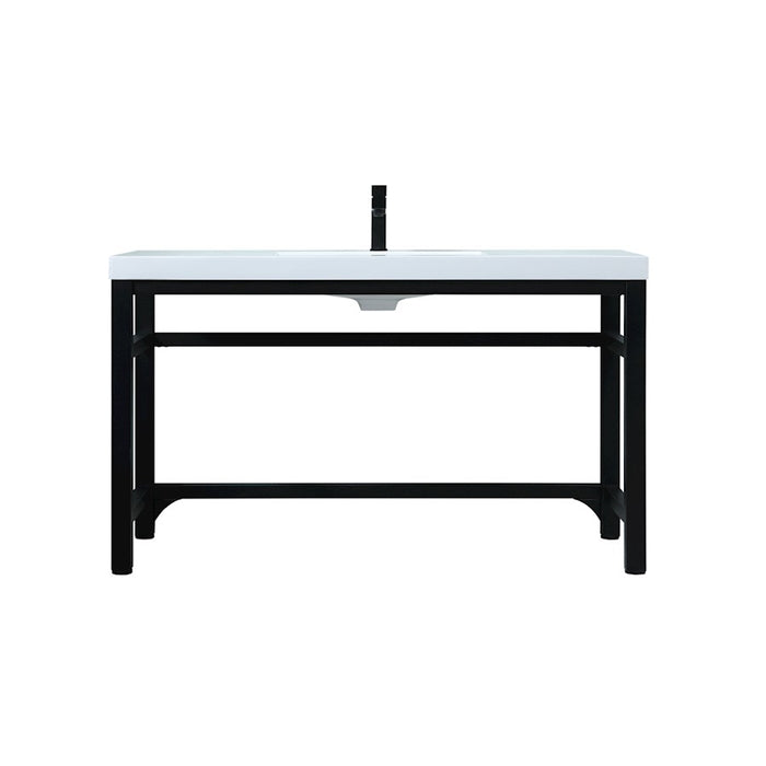 Elegant Lighting Raya 54" Bathroom Vanity, Black - VF14554BK