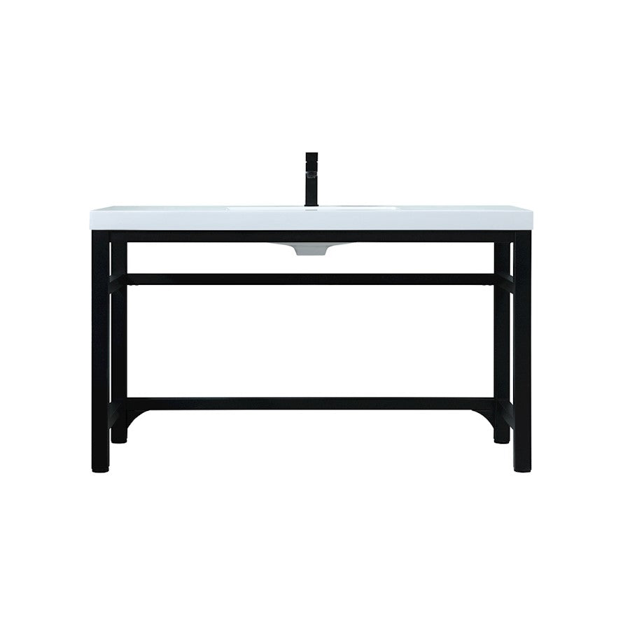 Elegant Lighting Raya 54" Bathroom Vanity, Black - VF14554BK