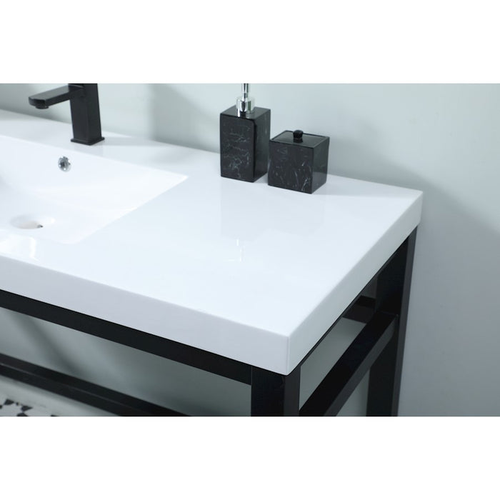 Elegant Lighting Raya 54" Bathroom Vanity, Black