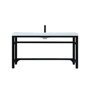 Elegant Lighting Raya 60" Bathroom Vanity, Black - VF14560BK