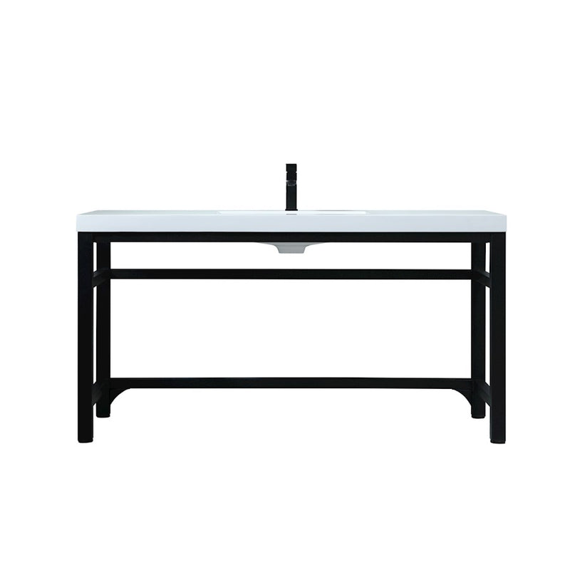 Elegant Lighting Raya 60" Bathroom Vanity, Black - VF14560BK